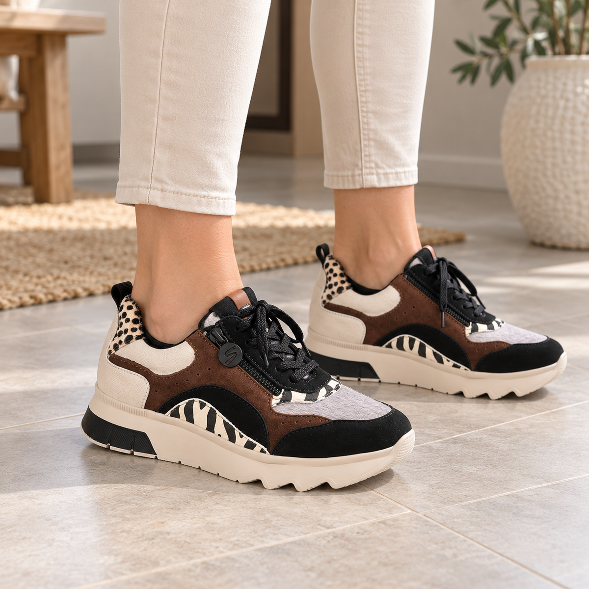STONEFLY 224146 CIOCCOLATO-ANIMALIER