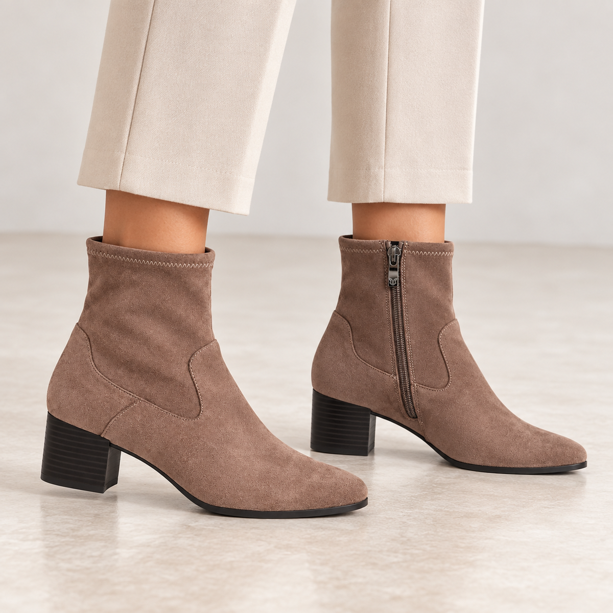 CAPRICE 25313 STIVALETTO CAFE' STRETCH