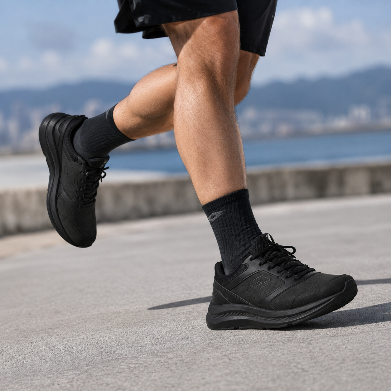 LOTTO RUNNING RUN 81 AMF ALL BLACK