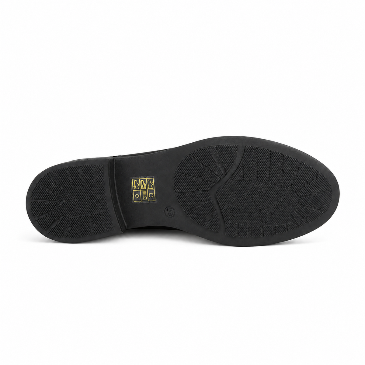 CRISTIN STIVALETTO NORA26 PELLE NERA/LEOPARDO su sfondo bianco