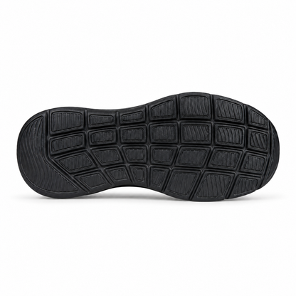 LOTTO RUNNING SLIP&GO ALL BLACK ART. 223479 su sfondo bianco