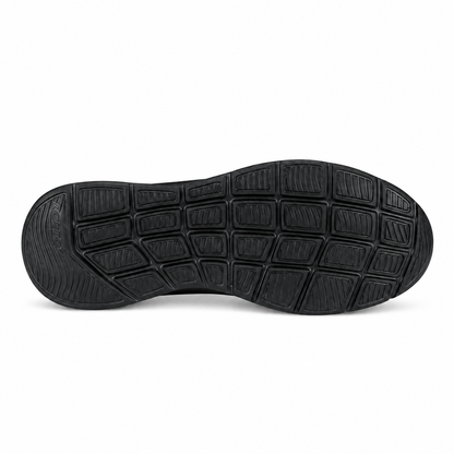 LOTTO RUNNING SLIP & GO 222891 ALL BLACK su sfondo bianco
