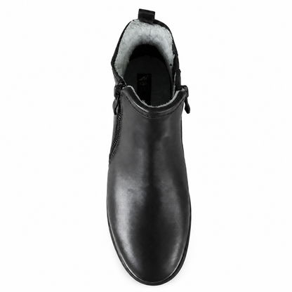 CAPRICE 25416 STIVALETTO BLACK NAPPA su sfondo bianco