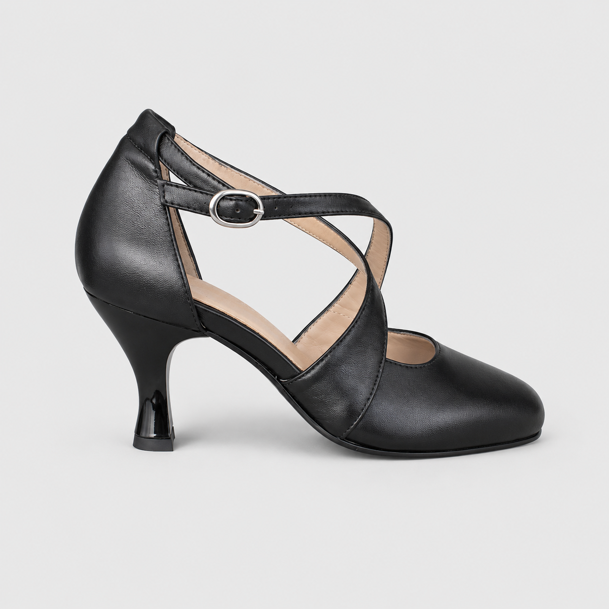 SCARPA DA BALLO ART. 100B NAPPA NERA