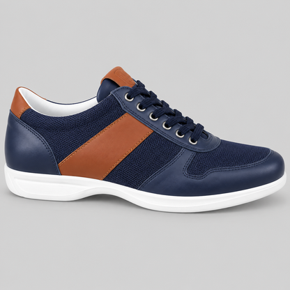 WORLAND ACHILLE BLU/CUOIO