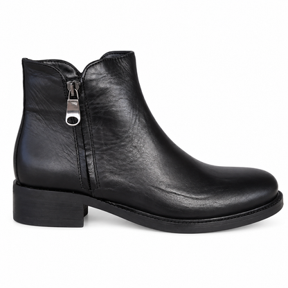 LUX 3052 STIVALETTO PELLE NERO