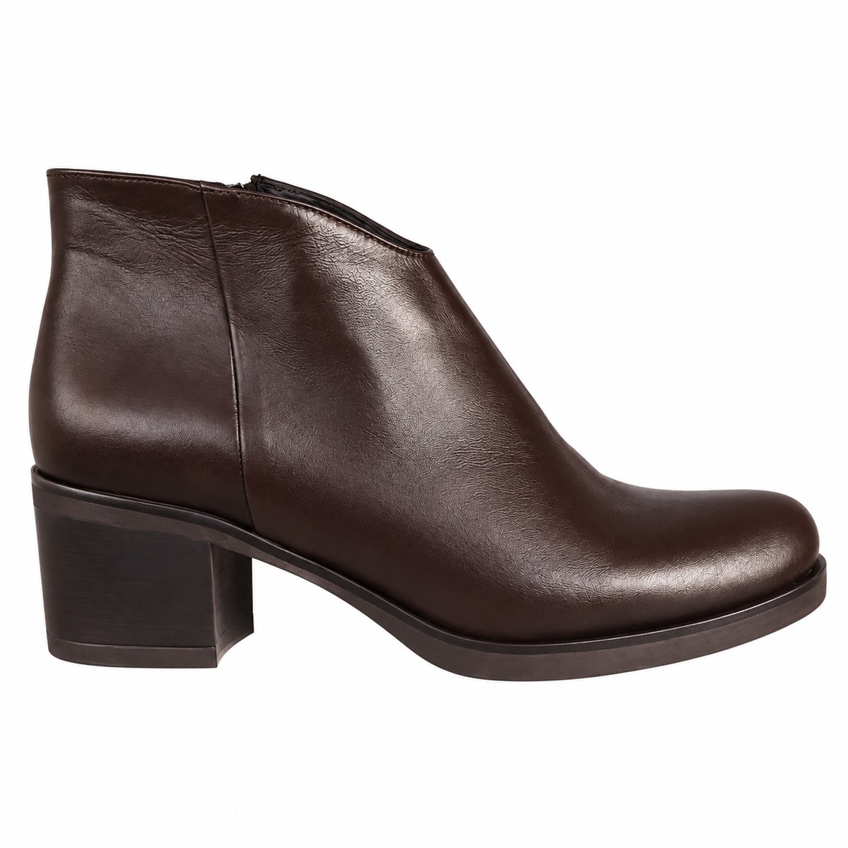 LUX 5440 STIVALETTO PELLE CIOCCOLATO