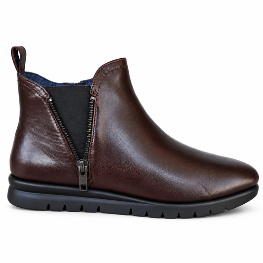 WALK DREAM WZ6076 STIVALETTO T.MORO-BORDO'