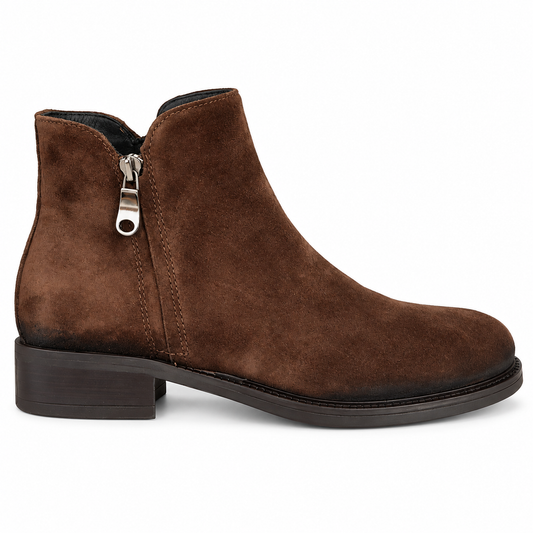 LUX 3052 STIVALETTO CAMOSCIO CIOCCOLATO