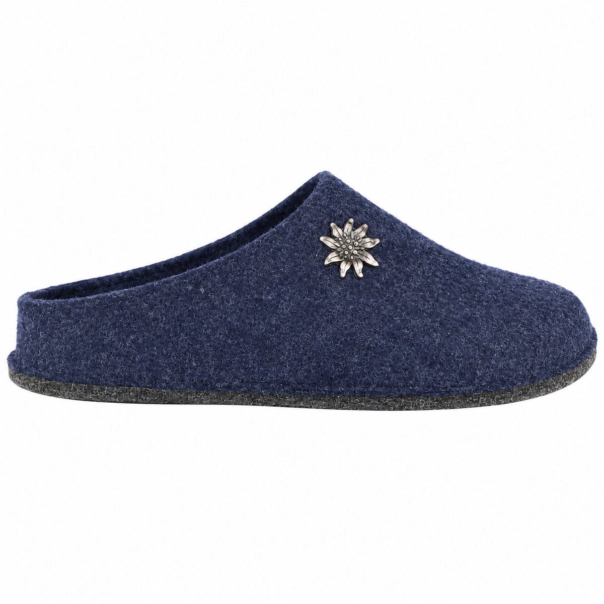 LE TIROLESI 100 CIABATTA IN LANA COTTA BLU