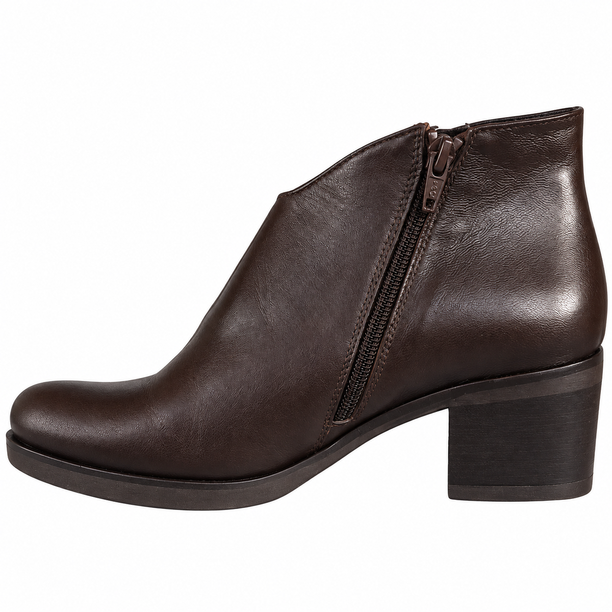 LUX 5440 STIVALETTO PELLE CIOCCOLATO