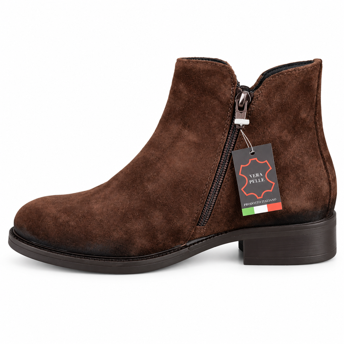 LUX 3052 STIVALETTO CAMOSCIO CIOCCOLATO
