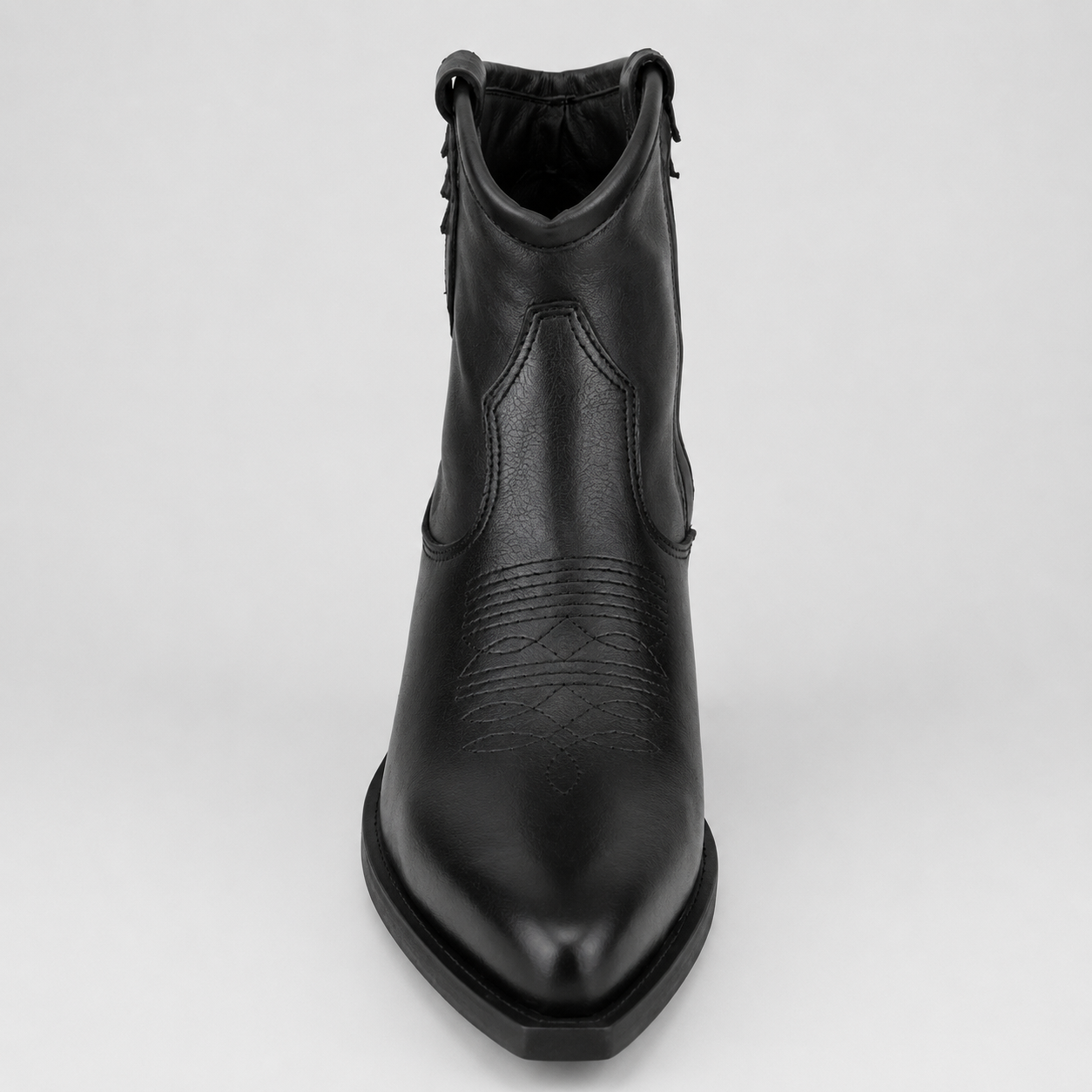 MADE IN ITALY STIVALETTO TEXANO 925 VITELLO NERO