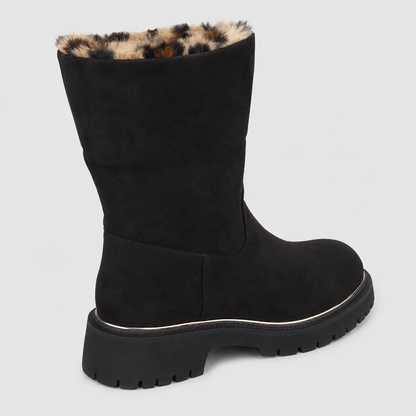 CAFFE' NERO STIVALETTO 1391 ALCANTARA NERO