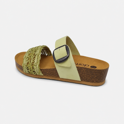 DOREA PELLE VERDE MACRAMÈ