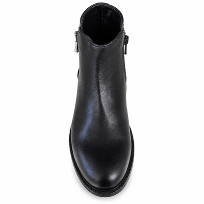 LUX 3052 STIVALETTO PELLE NERO