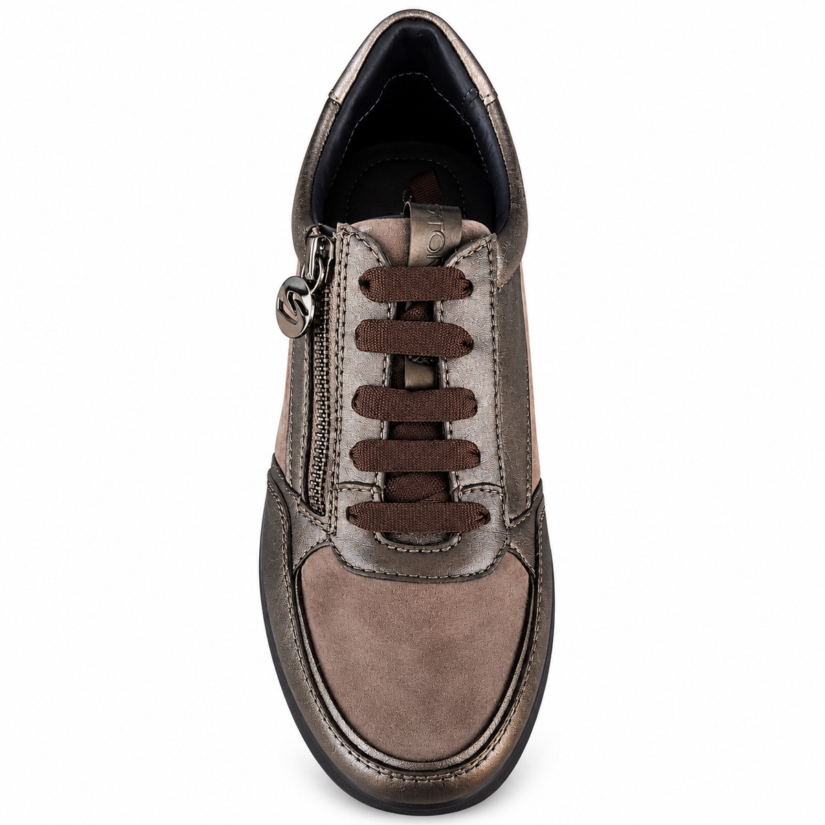STONEFLY 224277 SNEAKER ZIP TAUPE-GRIGIO