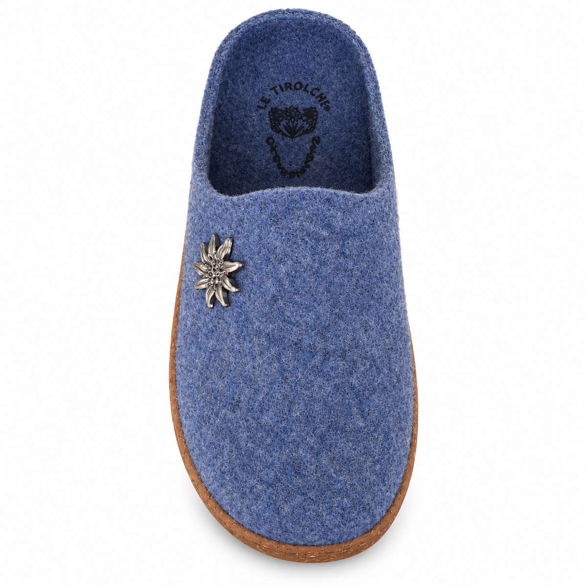LE TIROLESI 453 CIABATTA IN LANA COTTA DENIM