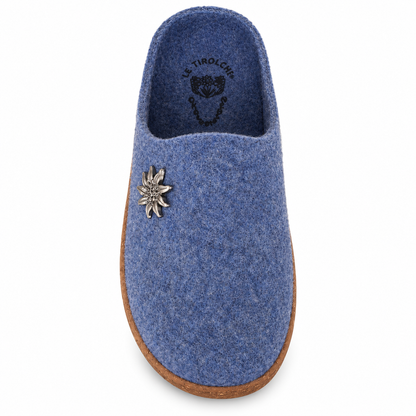 LE TIROLESI 453 CIABATTA IN LANA COTTA DENIM