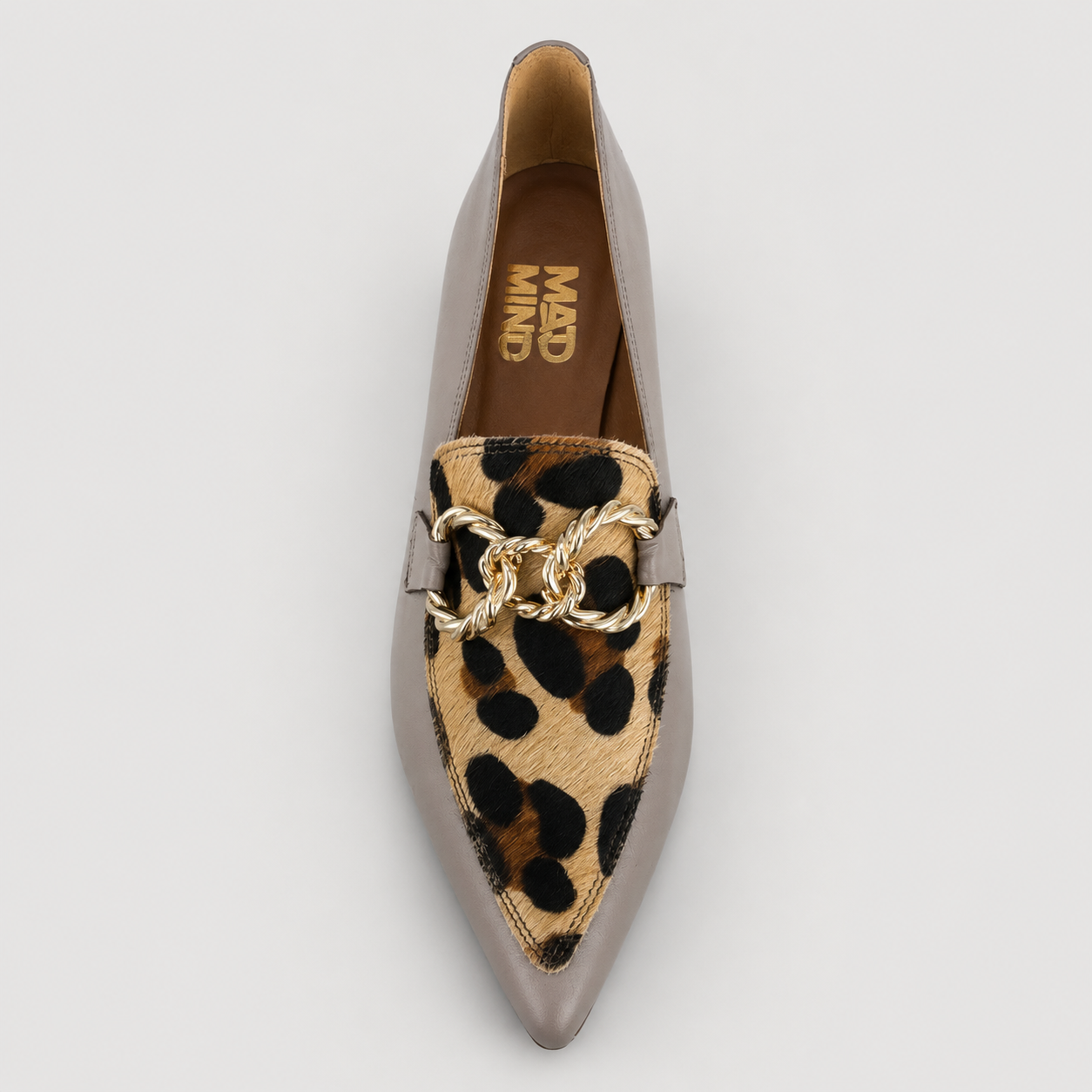 MAD MIND MOCASSINO 1564 NAPPA/LEO TAUPE