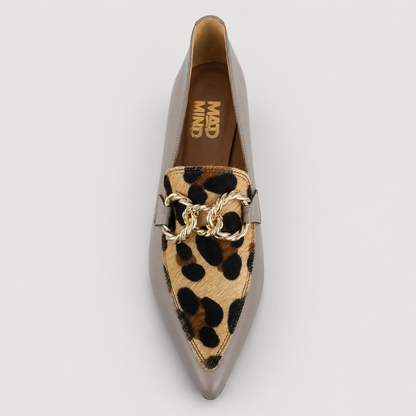 MAD MIND MOCASSINO 1564 NAPPA/LEO TAUPE
