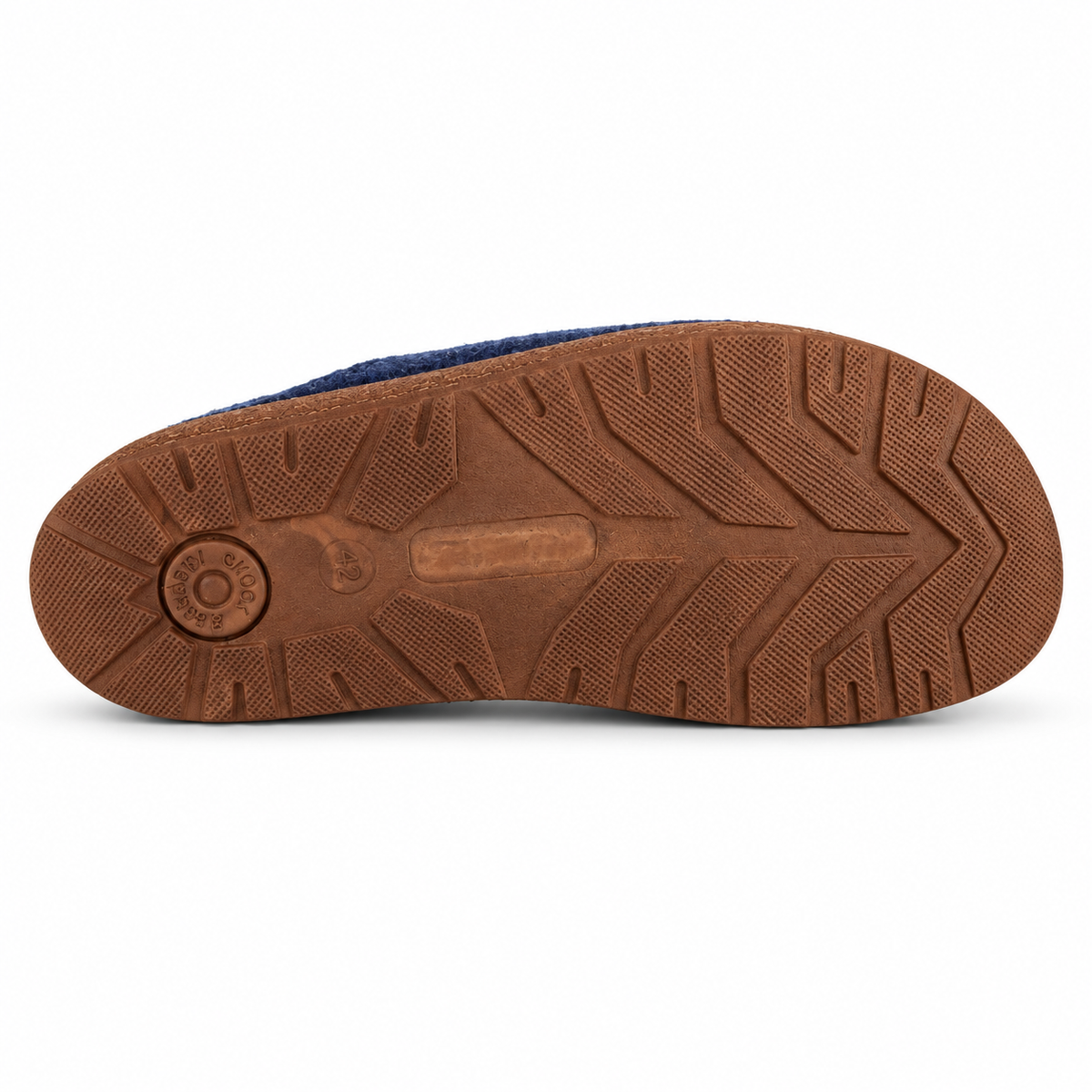 STELLA 461 CIABATTA IN LANA COTTA BLU