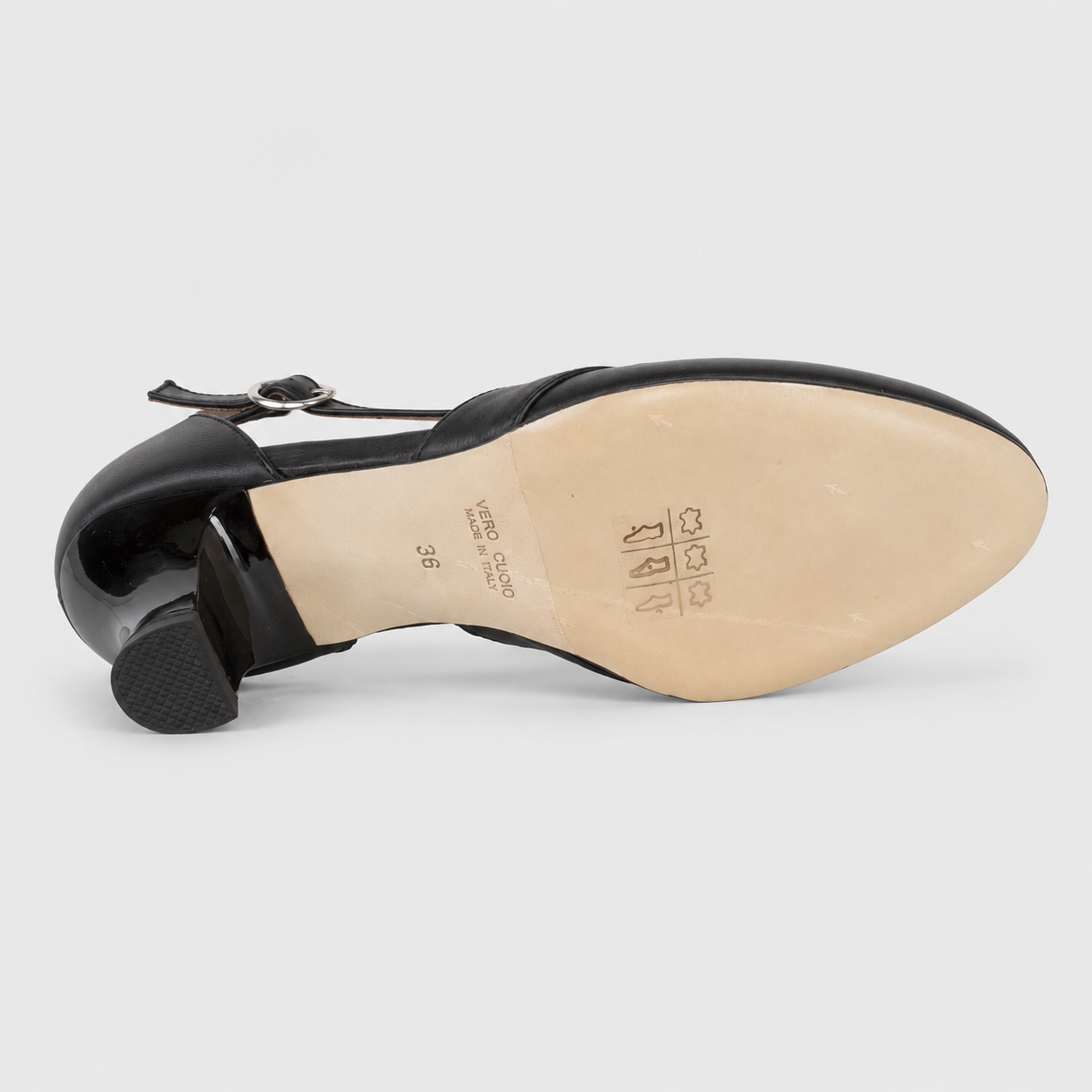 SCARPA DA BALLO ART. 100 NAPPA NERA