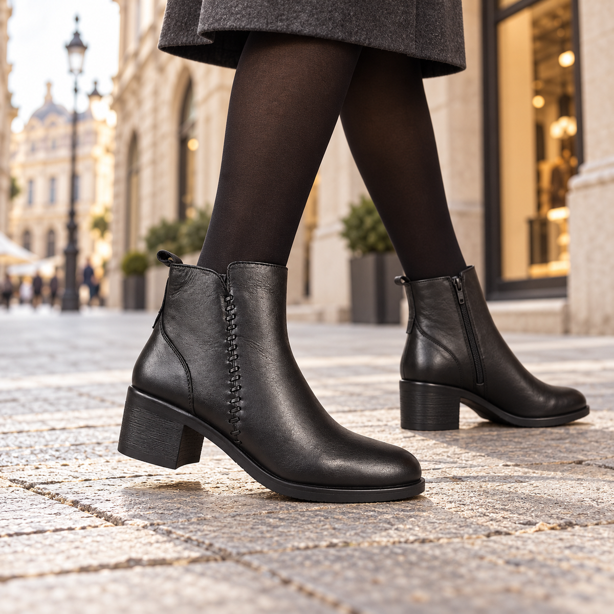 LUXURY KERA 503 STIVALETTO NERO