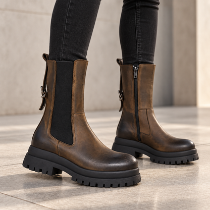 LE TRE VENEZIE 6779 STIVALETTO NABUK SPAZZOLATO FORESTA