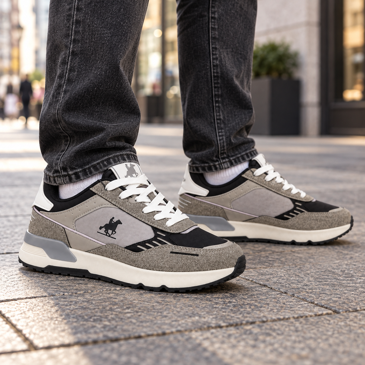 U.S. GRAND POLO GRAY-BLACK