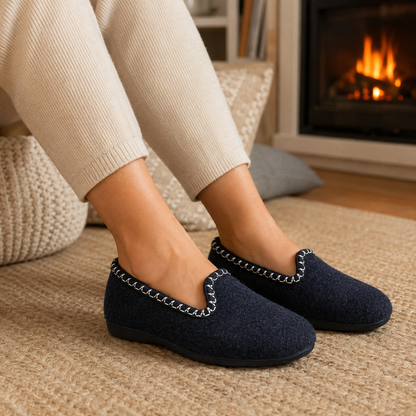 DOREA CS01 PANTOFOLA TWEED BLU