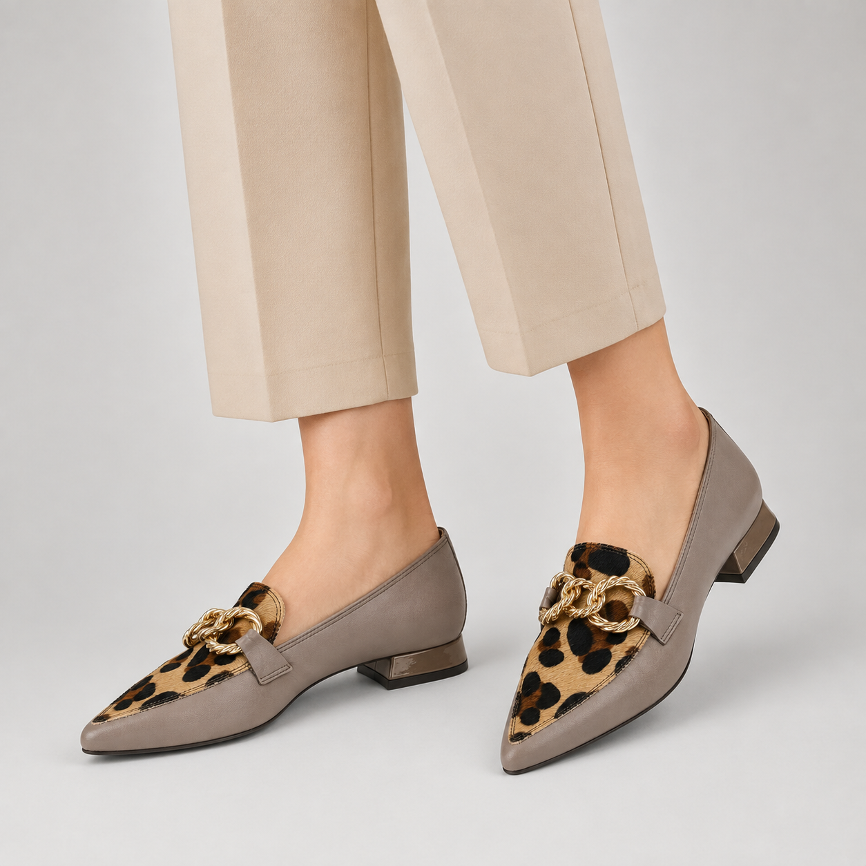 MAD MIND MOCASSINO 1564 NAPPA/LEO TAUPE