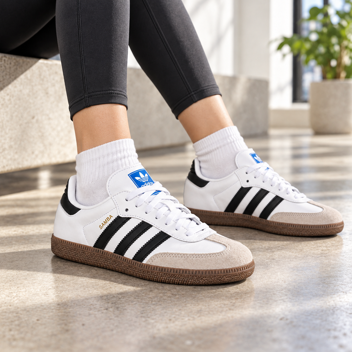 ADIDAS SAMBA WHITE/BLACK/GUMS