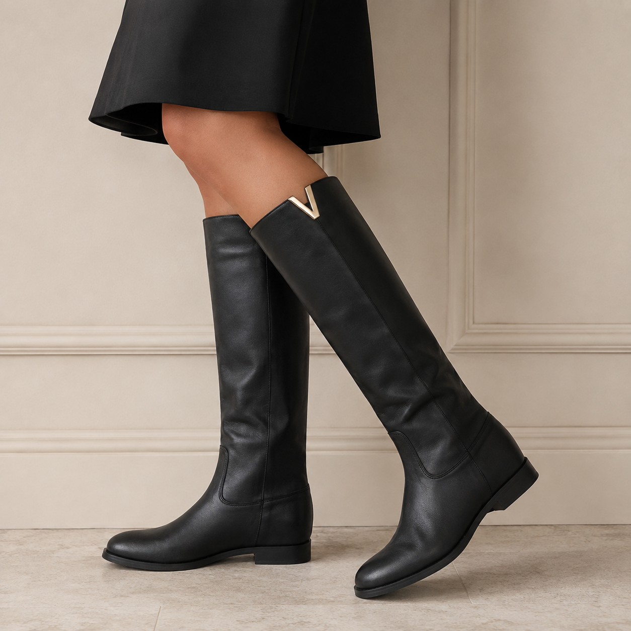 MADE IN ITALY STIVALE V90 VITELLO NERO