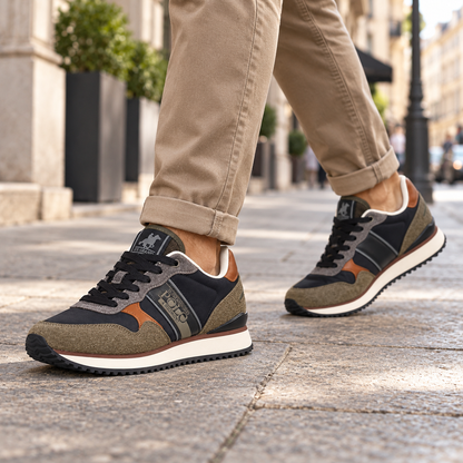 U.S. GRAND POLO 12240 BLACK-GREEN