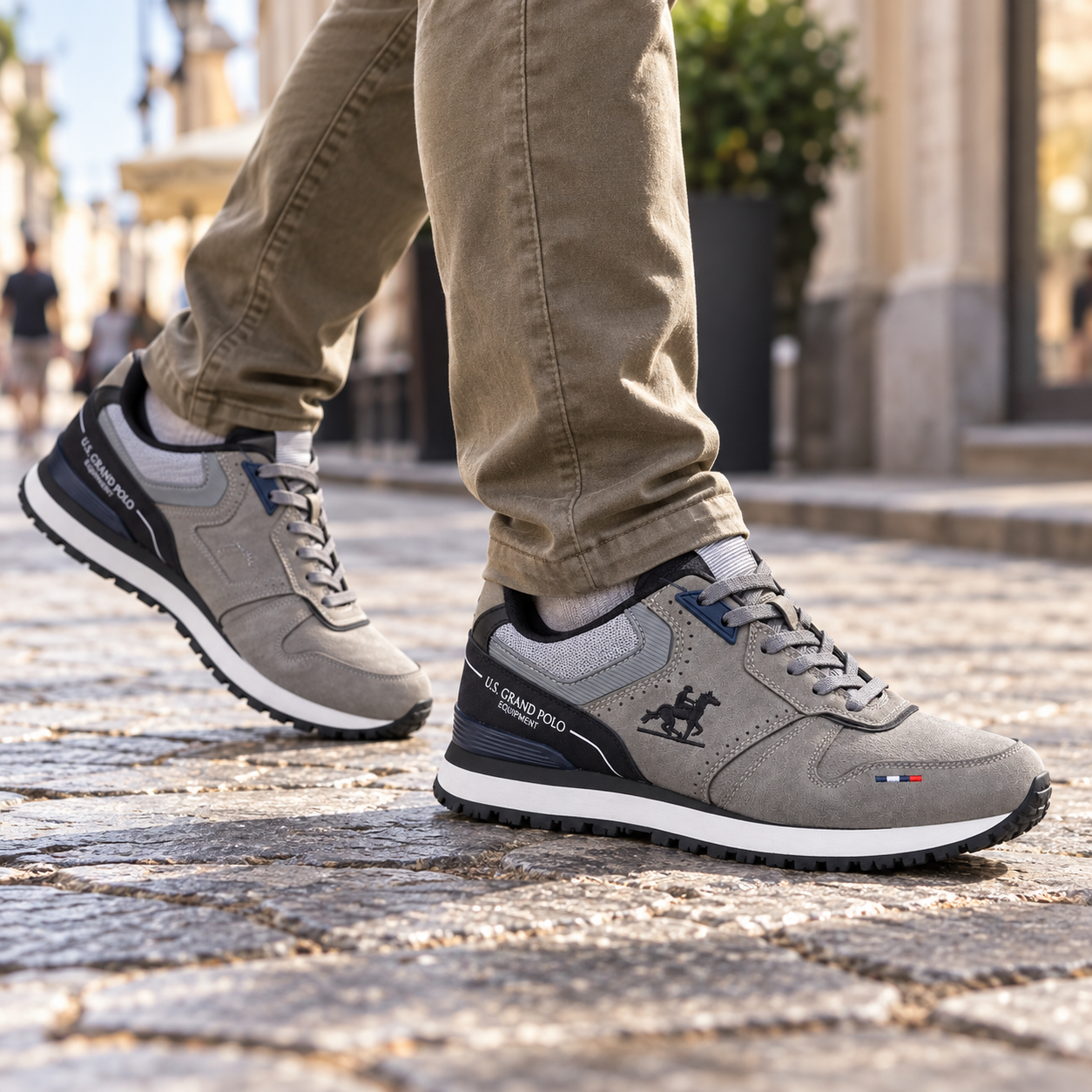 U.S. GRAND POLO 12165 SNEAKER GRAY-DEEP