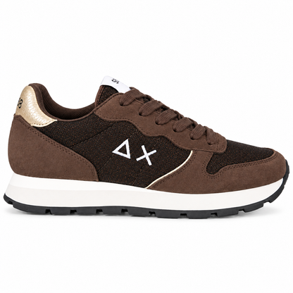 SUN 68 ALLY GLITTER TEXTILE MARRONE