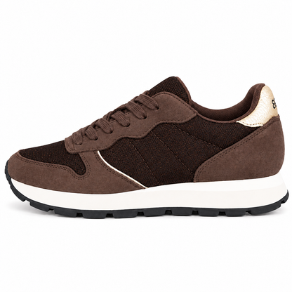 SUN 68 ALLY GLITTER TEXTILE MARRONE