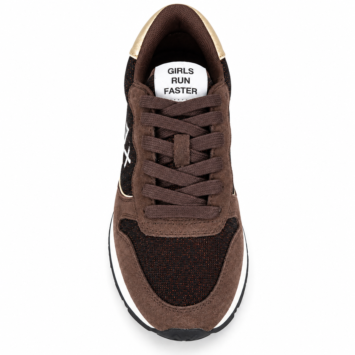 SUN 68 ALLY GLITTER TEXTILE MARRONE