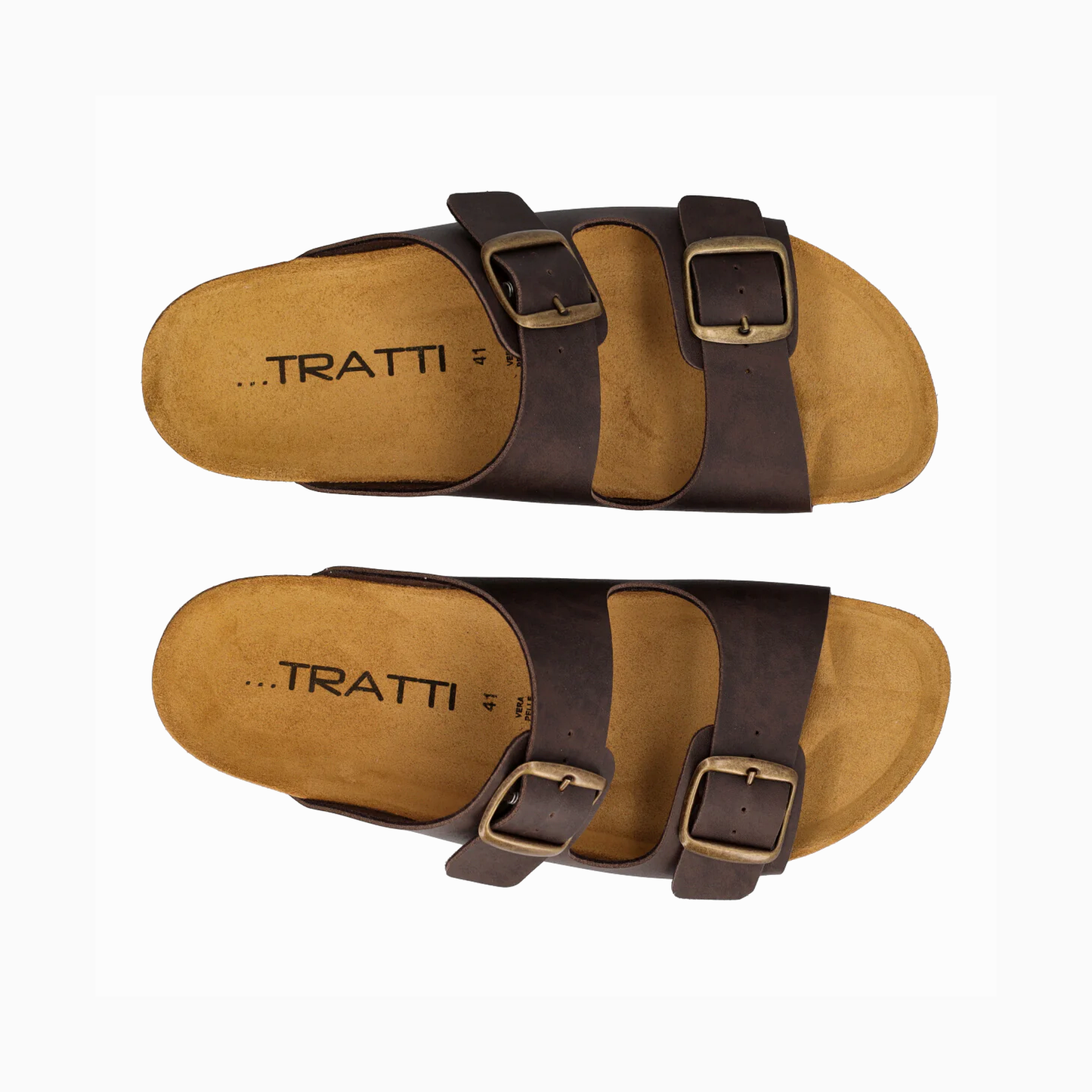 TRATTI DUE FIBBIE MARRONE