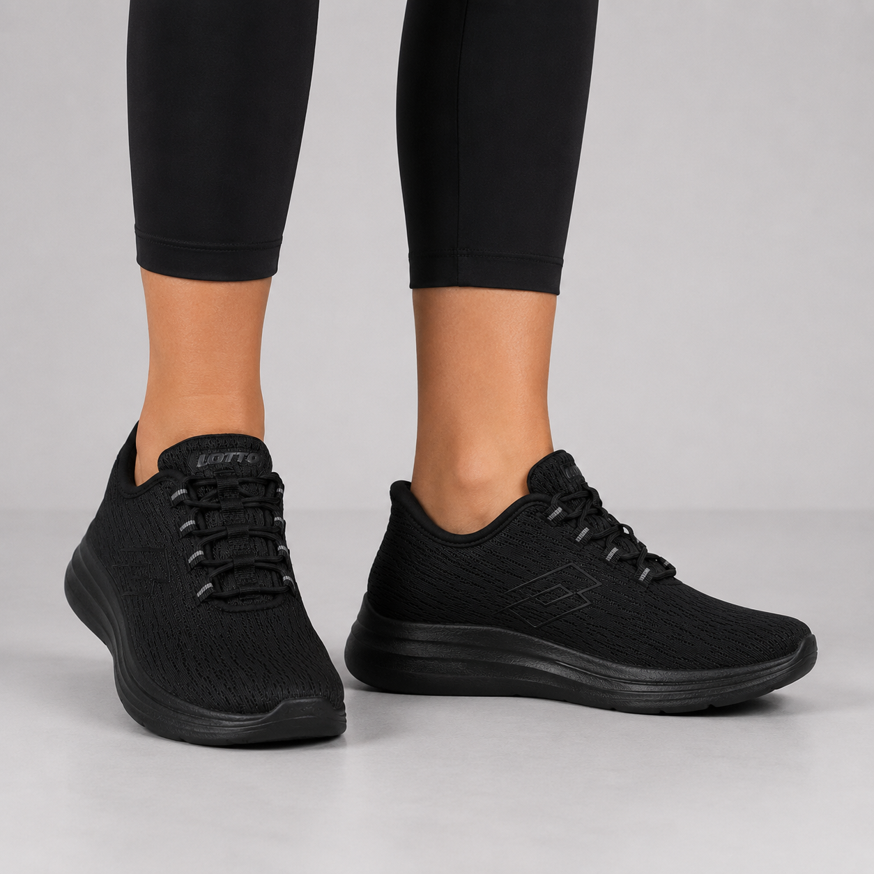 LOTTO RUNNING SLIP&GO ALL BLACK ART. 223479