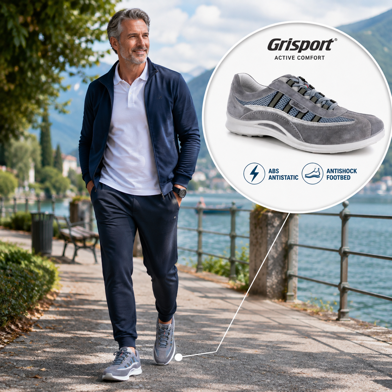 GRISPORT ALLACCIATA GRIGIA SCAMOSCIATA ART. 8409