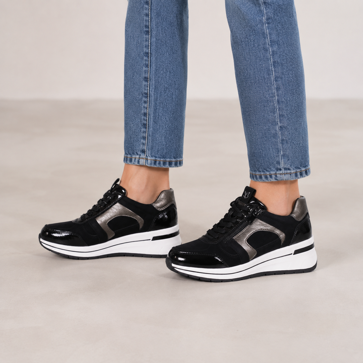 CAPRICE 23300 SNEAKER BLACK COMBO