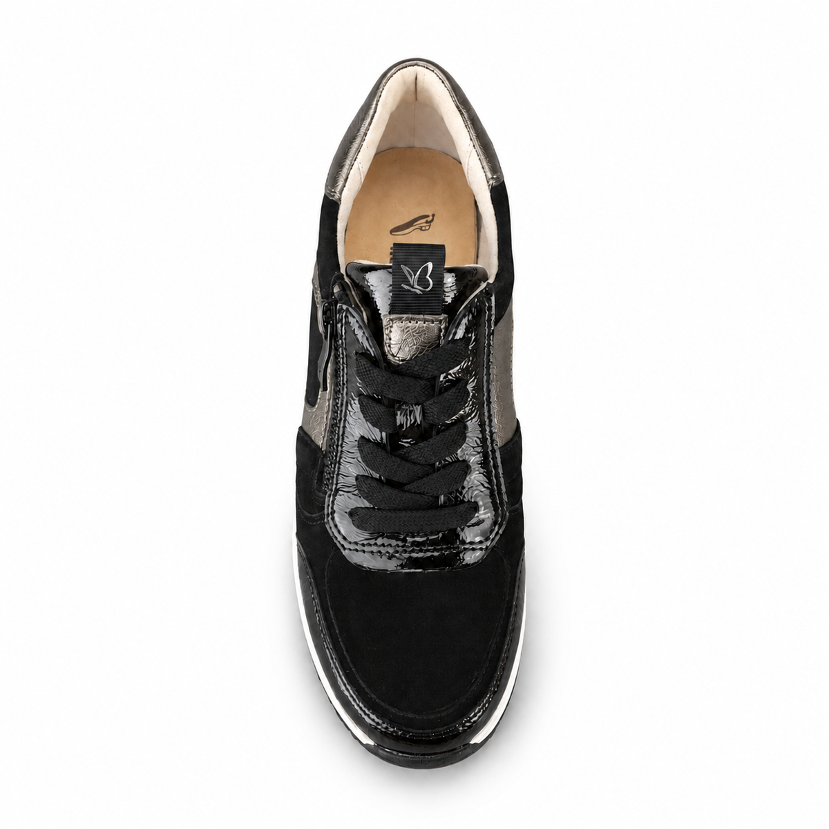 CAPRICE 23300 sneaker black combo su sfondo bianco
