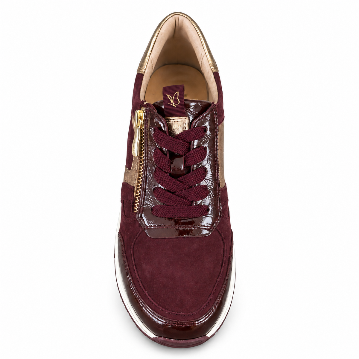 CAPRICE 23300 sneaker bordeaux combo su sfondo bianco