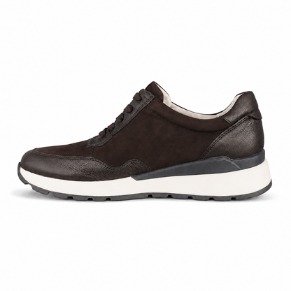 CAPRICE 23737 sneaker brown vista laterale su sfondo bianco