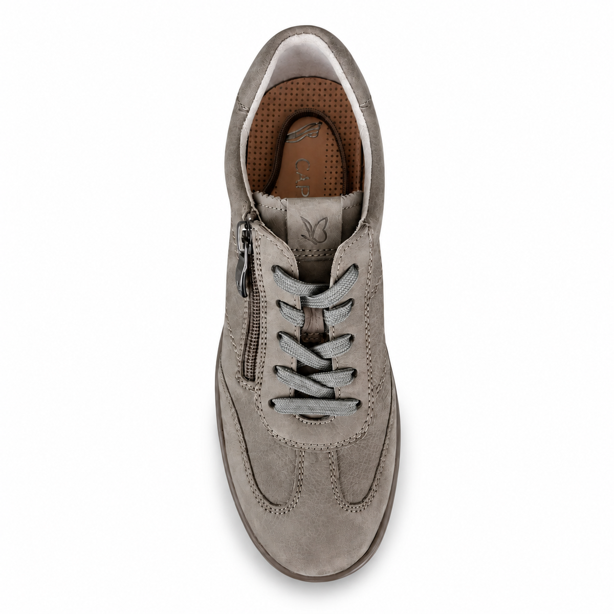 CAPRICE 23761 nabuk taupe vista dall'alto su sfondo bianco