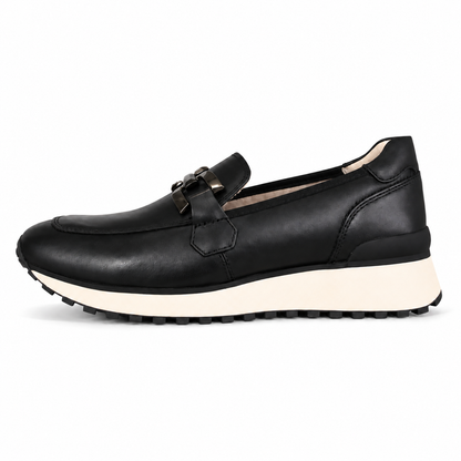 CAPRICE 24700 mocassino black nappa lato opposto su sfondo bianco