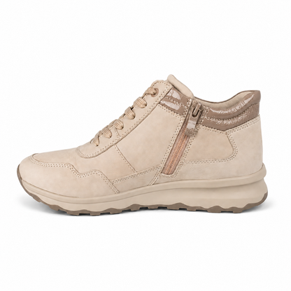 CAPRICE 25204 sneaker beige combo su sfondo bianco