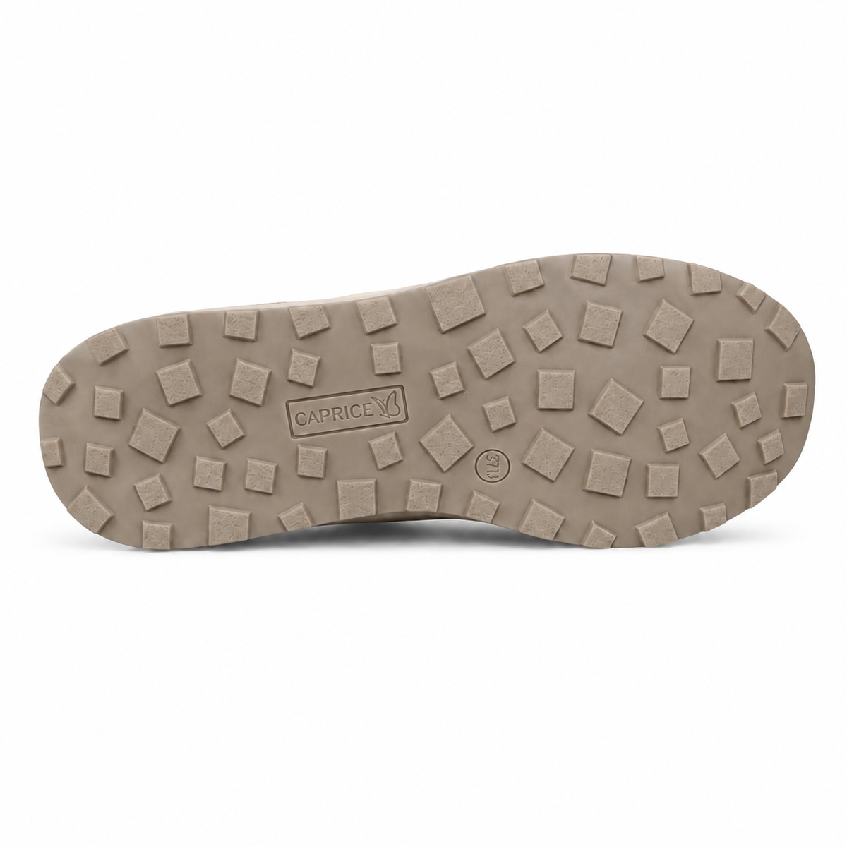 CAPRICE 25204 sneaker beige combo suola su sfondo bianco